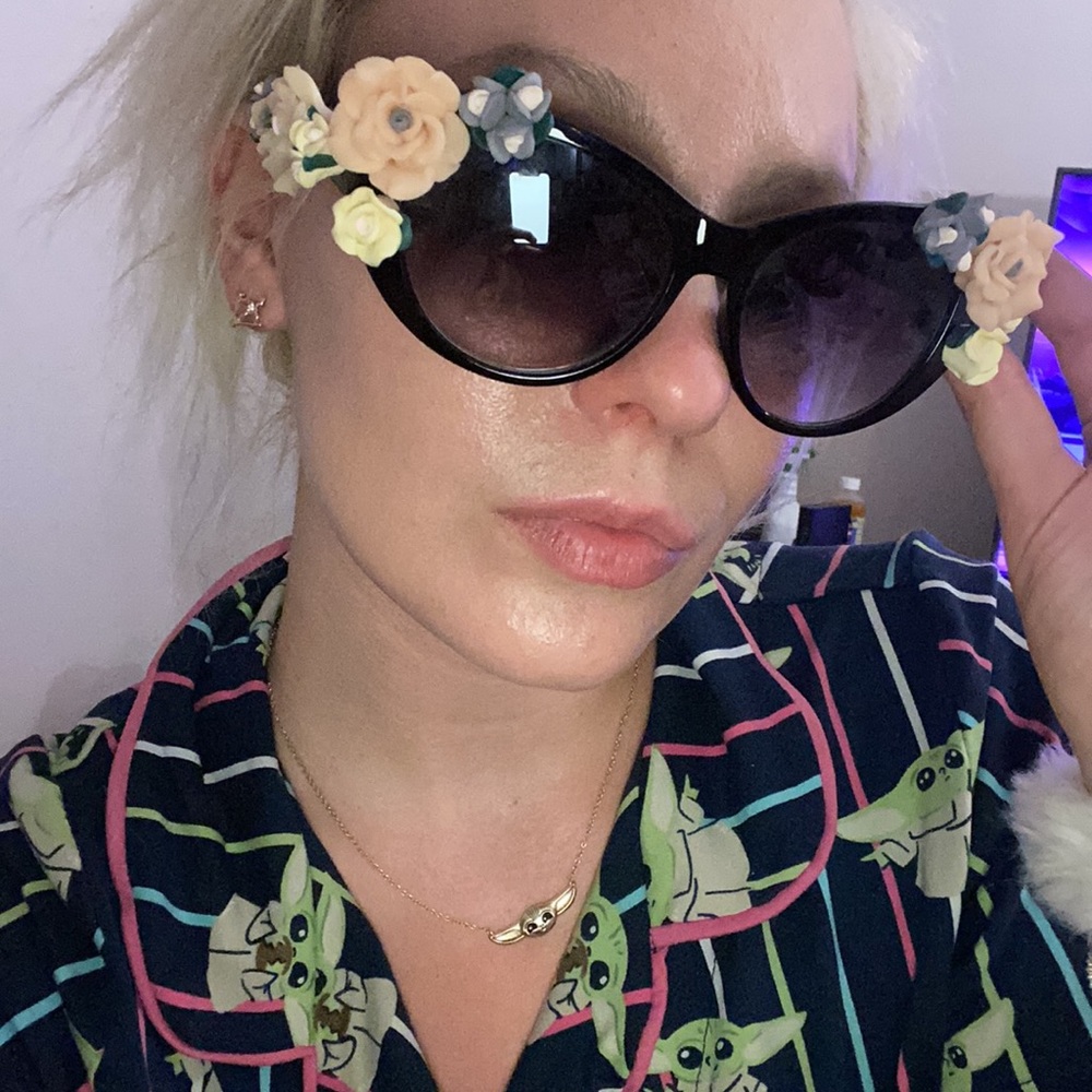 Cute Sunglasses Flowers Trendy